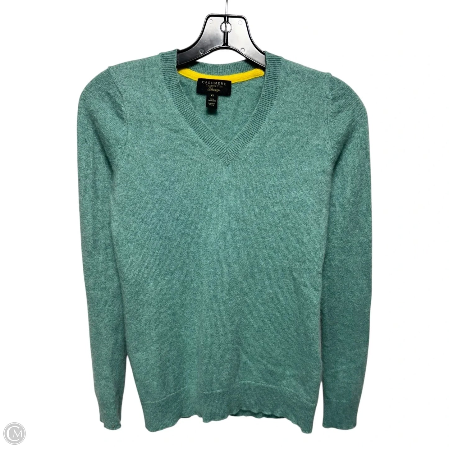 Sweater Cashmere By Charter Club In Green, Size: Xs