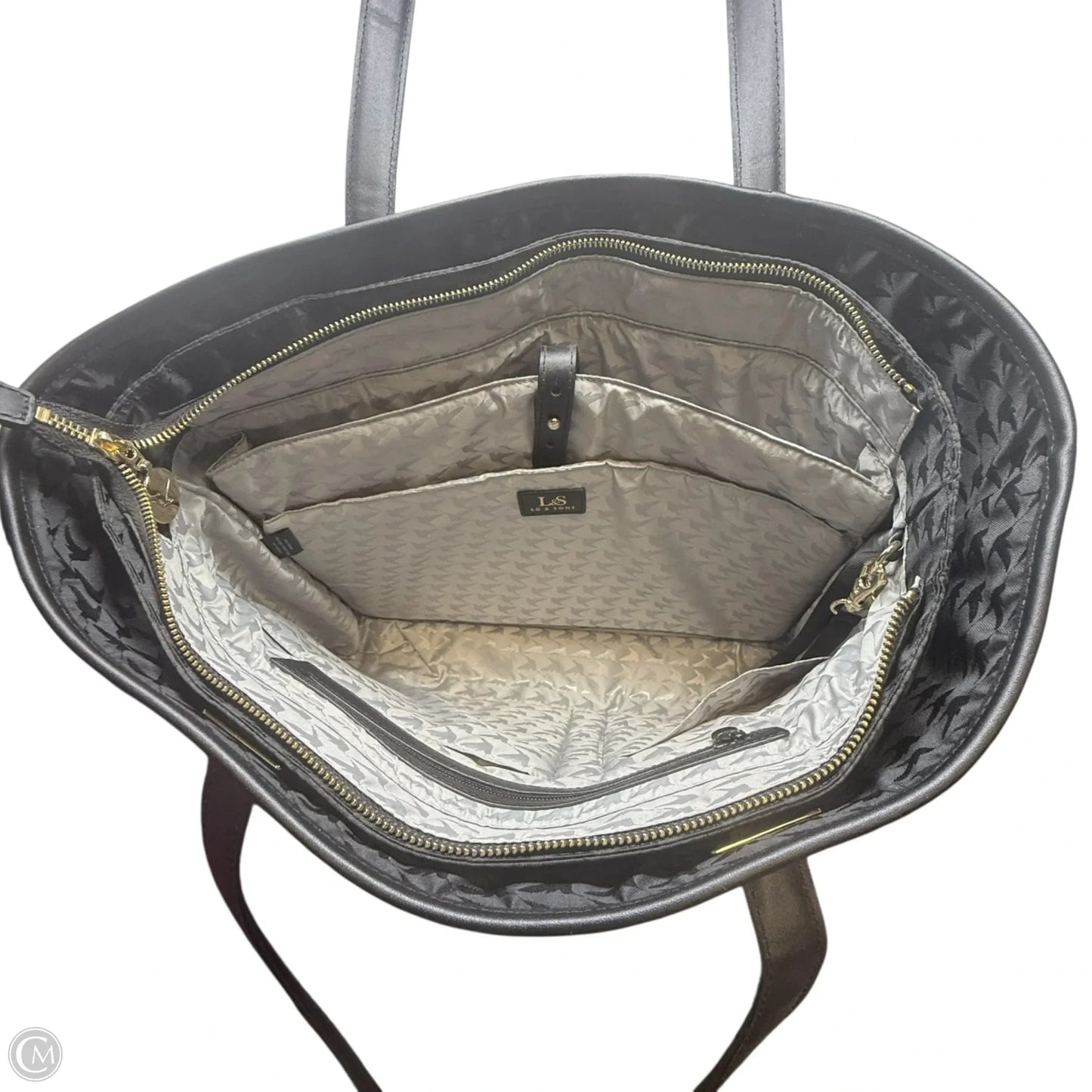 Seville Saffiano Leather Multi Shell Tote By Lo & Sons, Size: Large