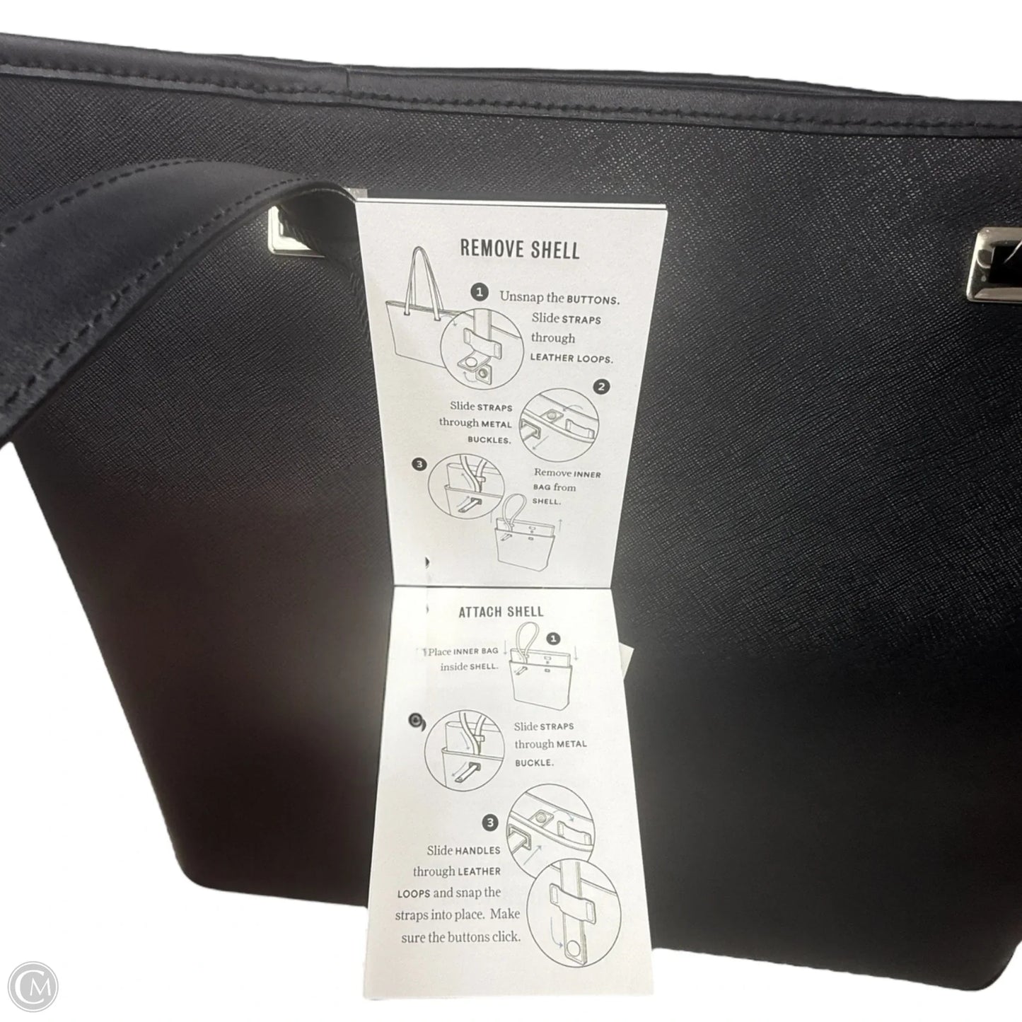 Seville Saffiano Leather Multi Shell Tote By Lo & Sons, Size: Large