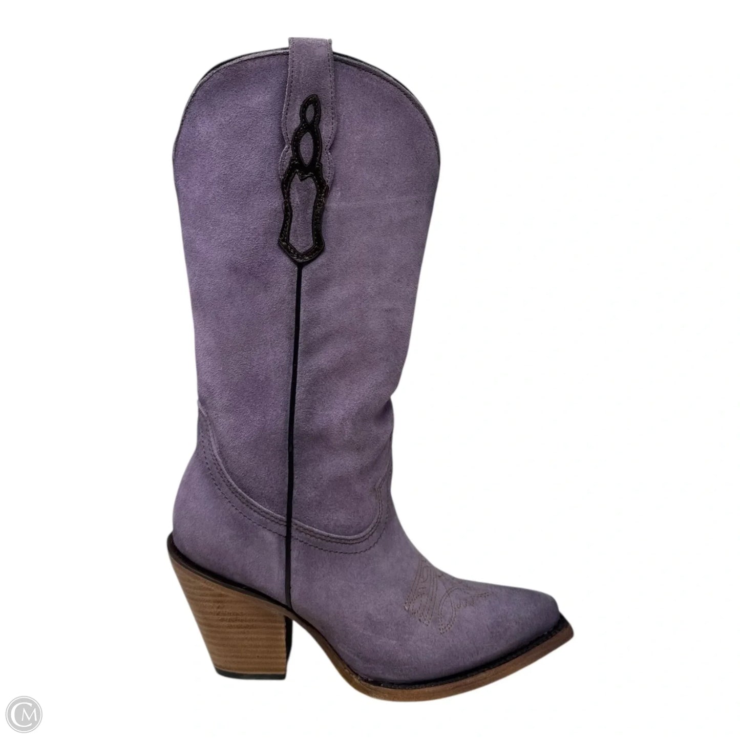 Suede Boots Western By Corral In Purple, Size: 7