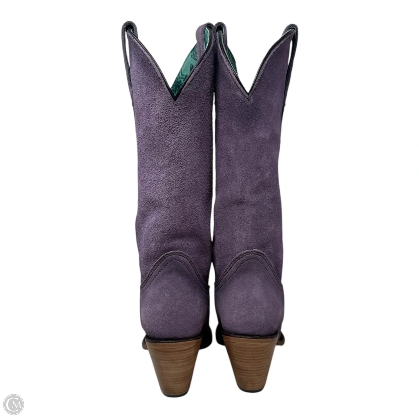Suede Boots Western By Corral In Purple, Size: 7