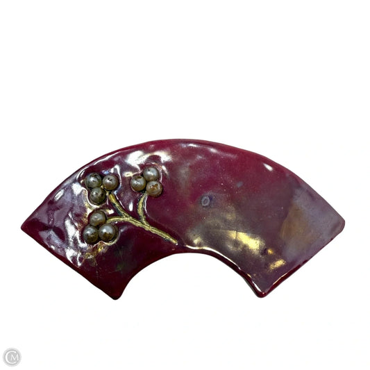 Glazed Ceramic Pin By MW