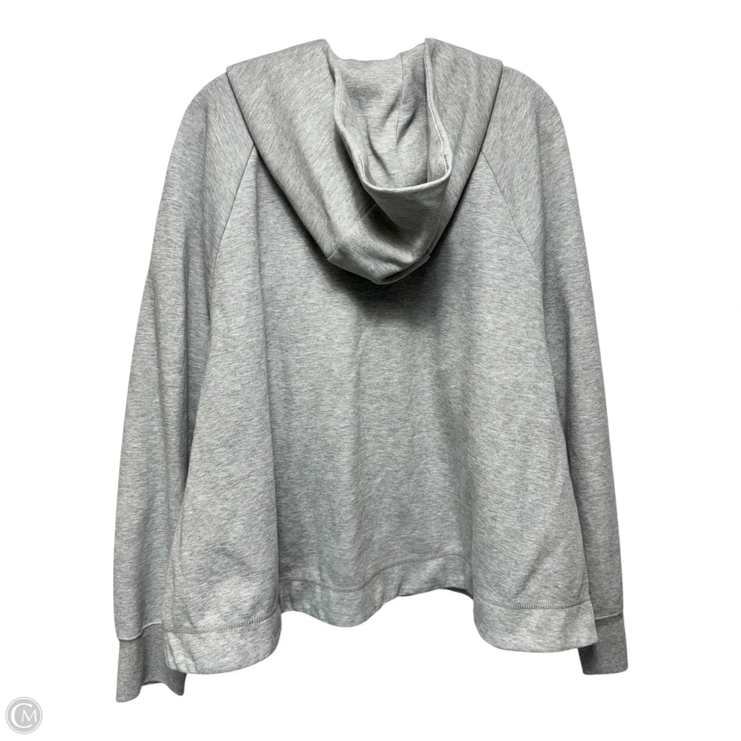Athletic Jacket By Nike In Grey, Size: 3x