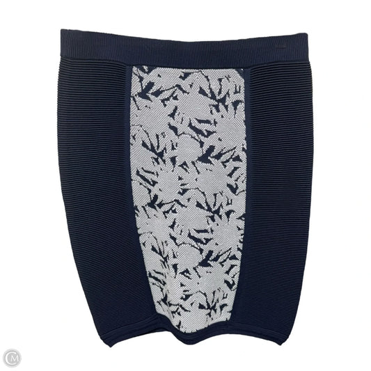Skirt Designer By Rebecca Minkoff In Blue & White, Size: M