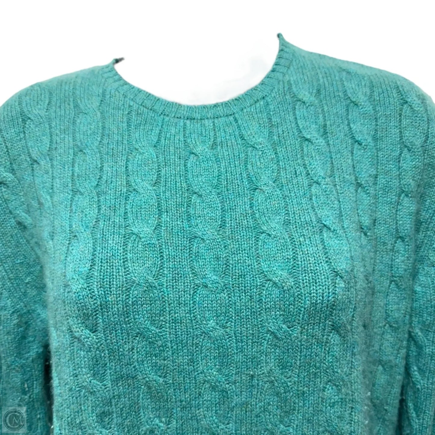 Sweater Cashmere By Mcculley's In Green, Size: M