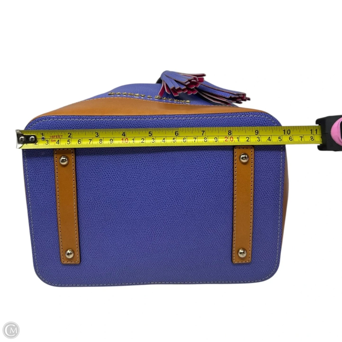 Drawstring Bucket Handbag Designer By Dooney And Bourke, Size: Large