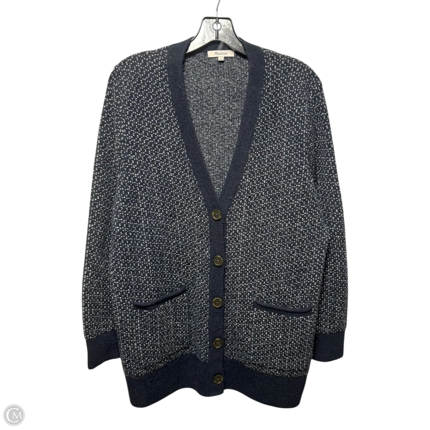 Sweater Cardigan By Madewell In Navy, Size: M