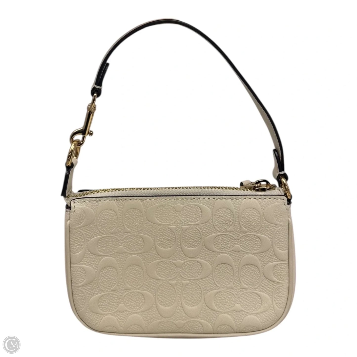 Mini Nolita Embossed Handbag Designer By Coach, Size: Small