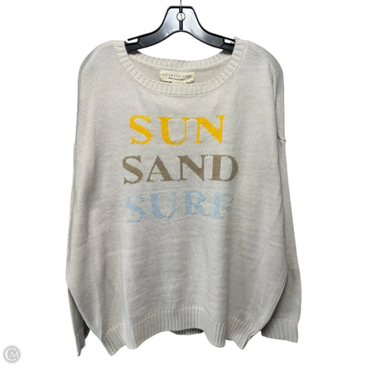 Sweater By Saltwater Luxe In Cream, Size: Xl
