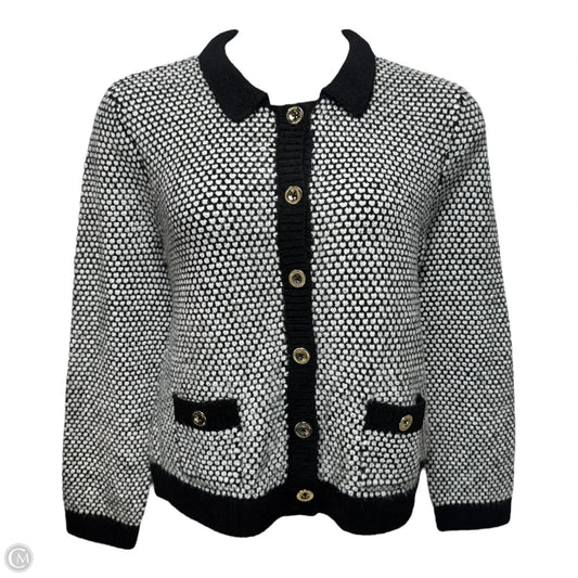 Cormac Cardigan Sweater Designer By Lilly Pulitzer In Black & White, Size: XL