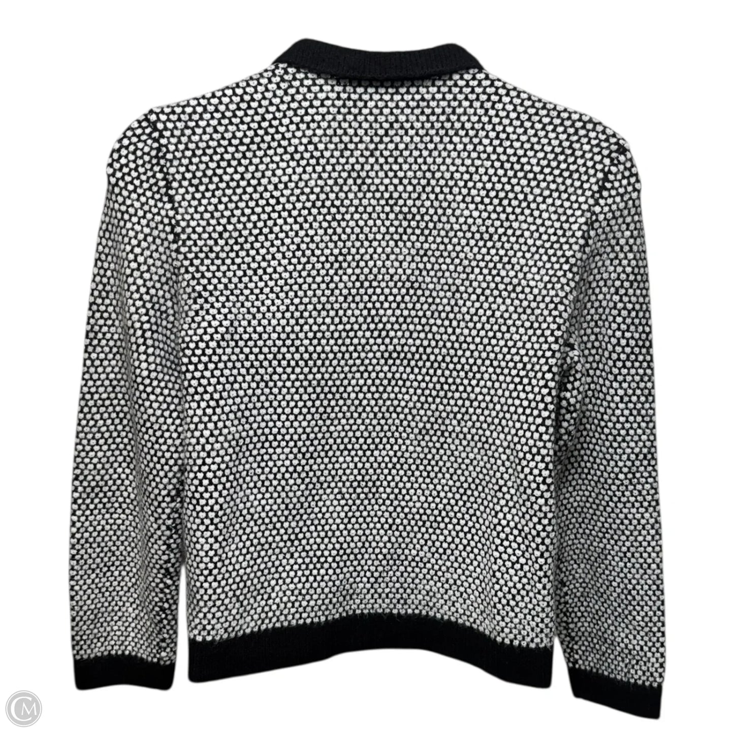 Cormac Cardigan Sweater Designer By Lilly Pulitzer In Black & White, Size: XL