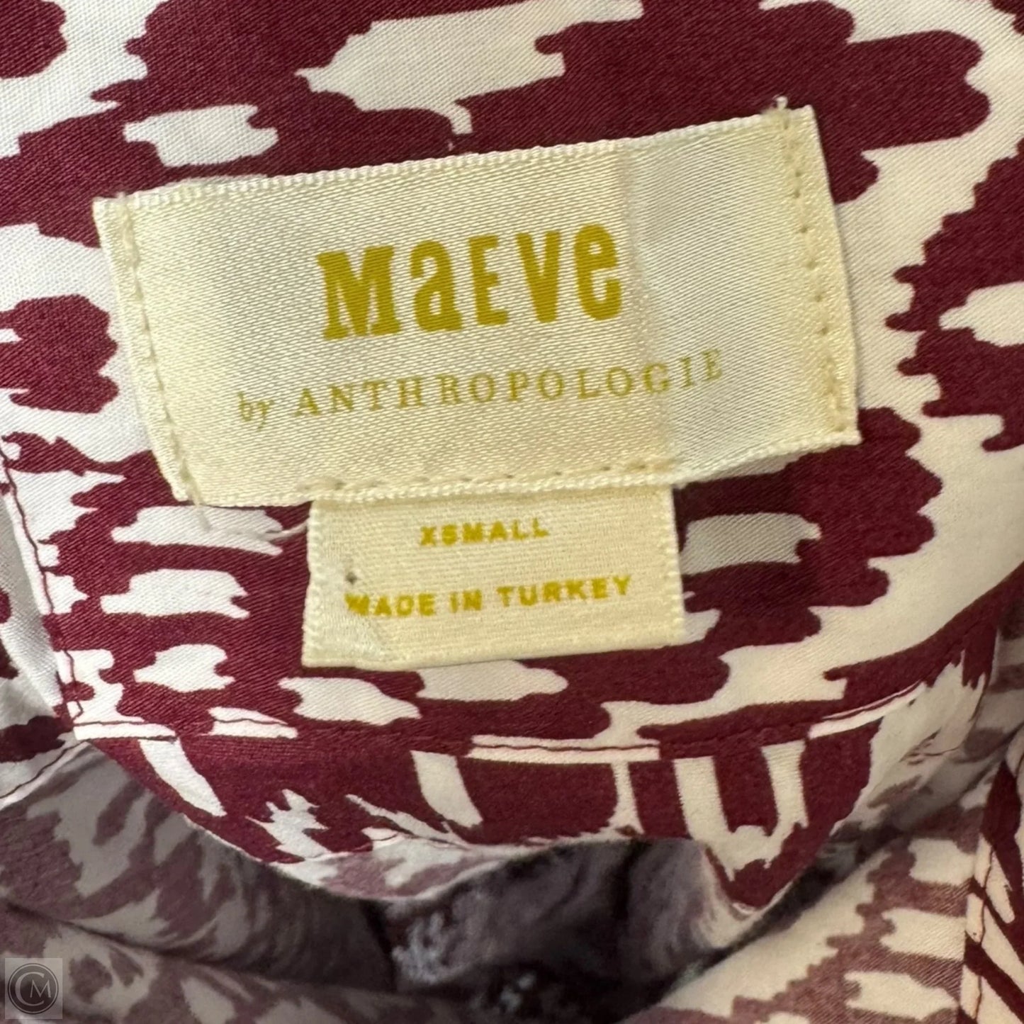 Dress Casual Midi By Maeve In Red & White, Size: Xs