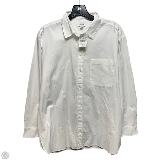 Top Long Sleeve By J. Crew In White, Size: S
