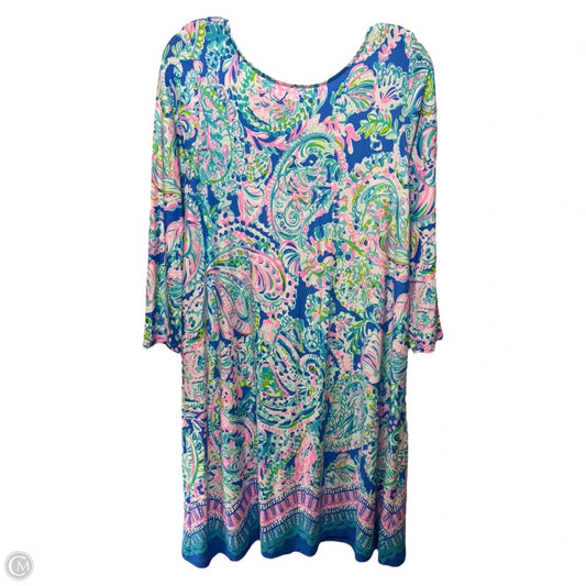 Dress Designer By Lilly Pulitzer In Floral Print, Size: Xl