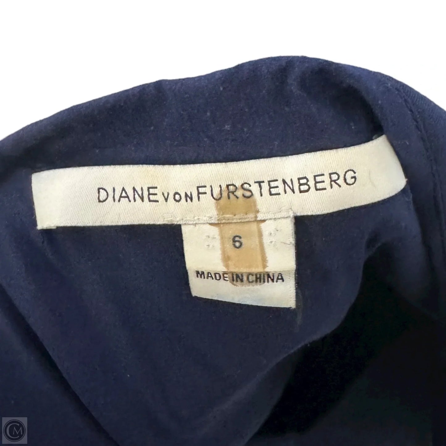 Layne Midi Dress Designer By Diane Von Furstenberg In Navy, Size: 6