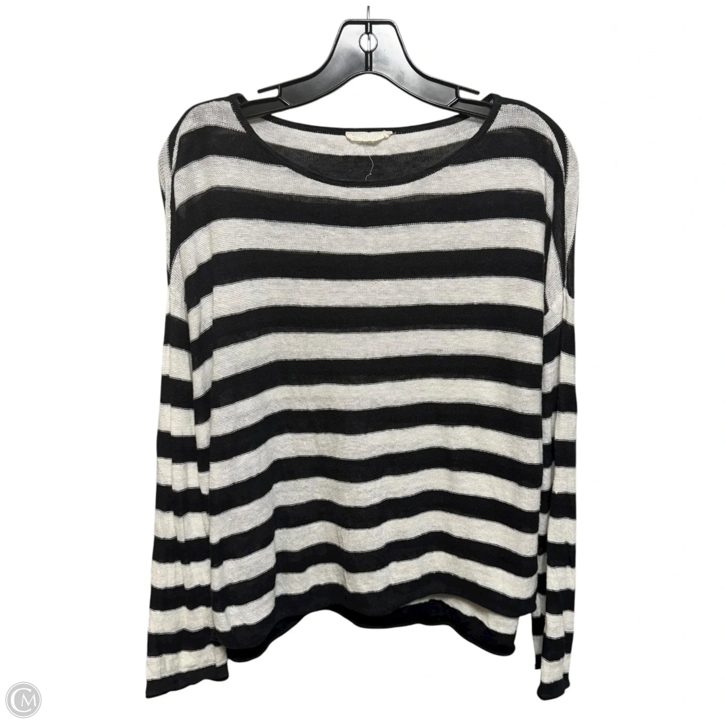Sweater By Eileen Fisher In Striped Pattern, Size: Mp