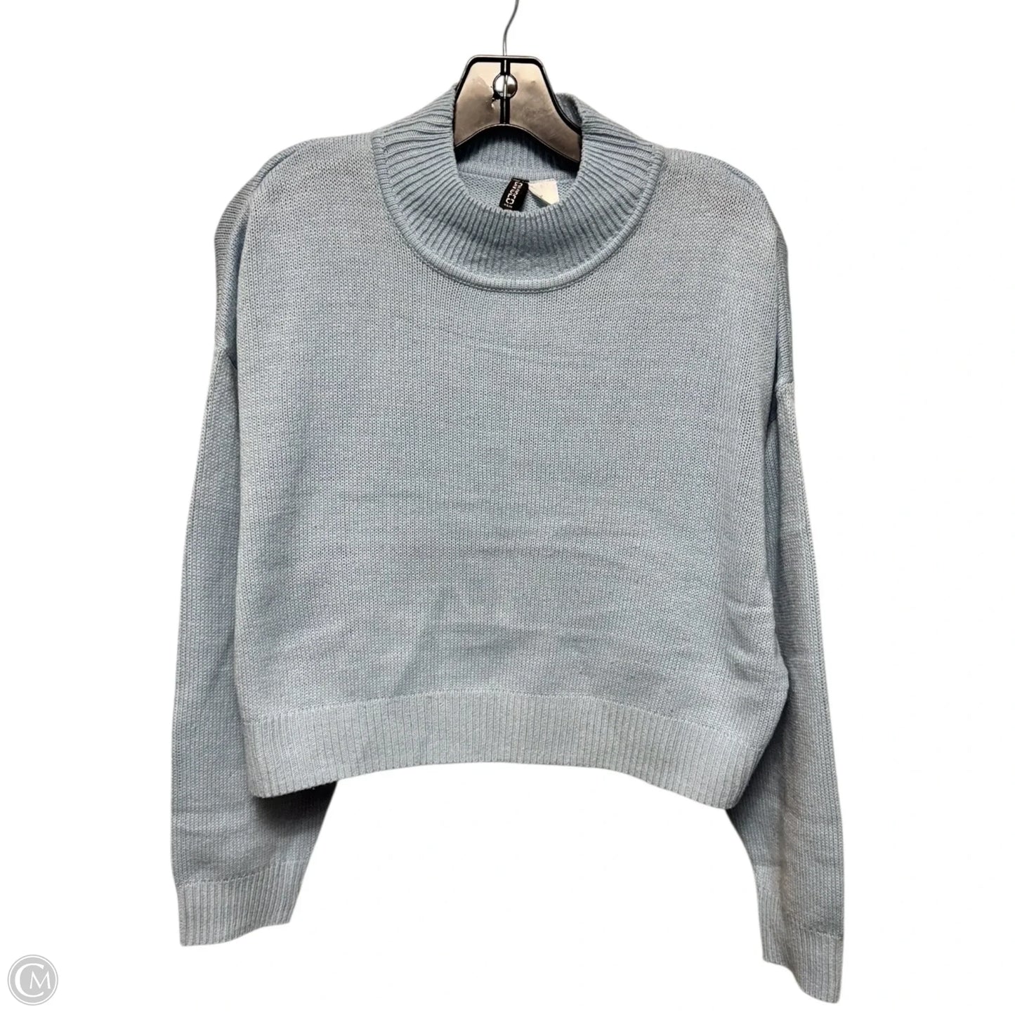 Cropped Sweater By Divided In Blue, Size: M