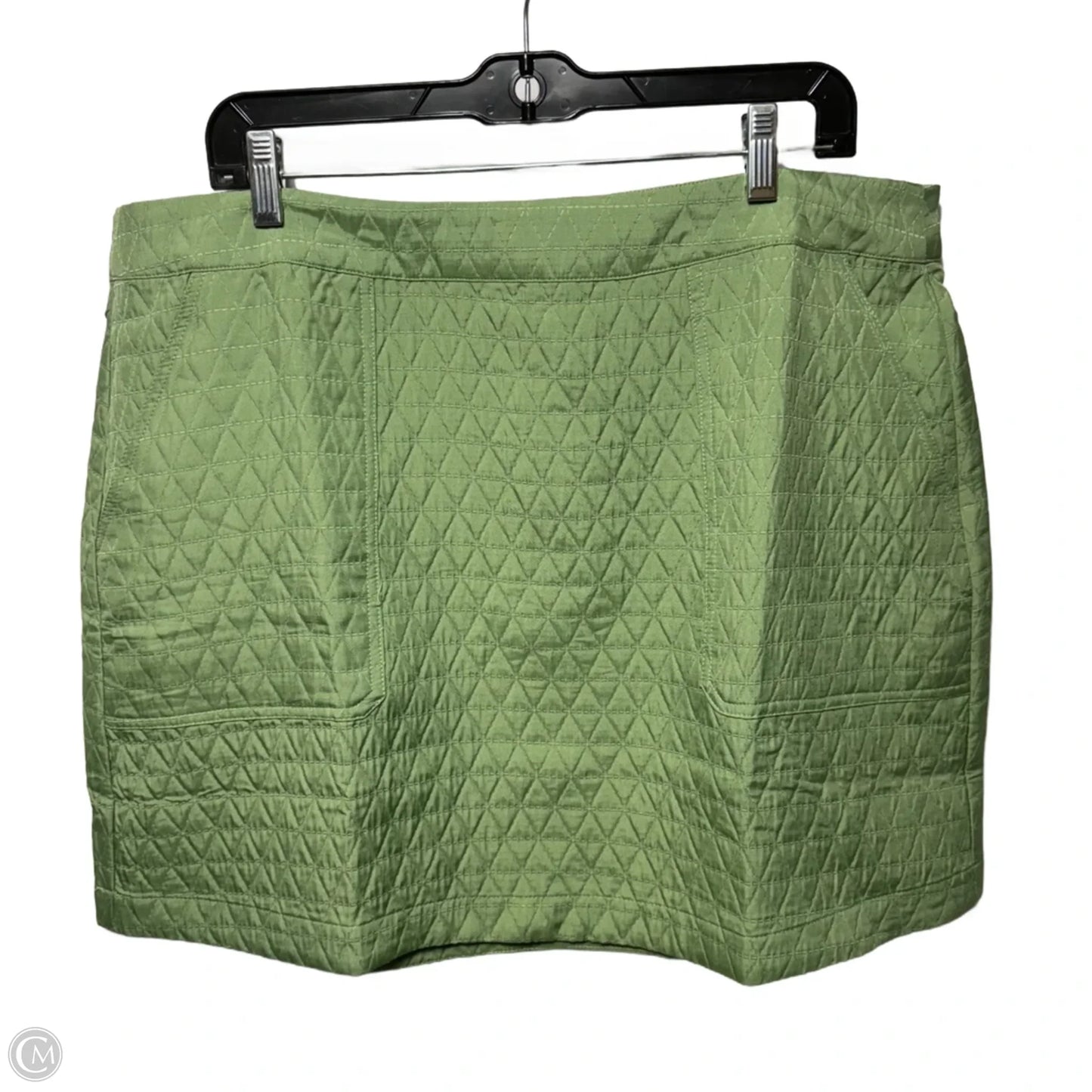 Quilted Skirt Mini & Short By Mng In Green, Size: 1x