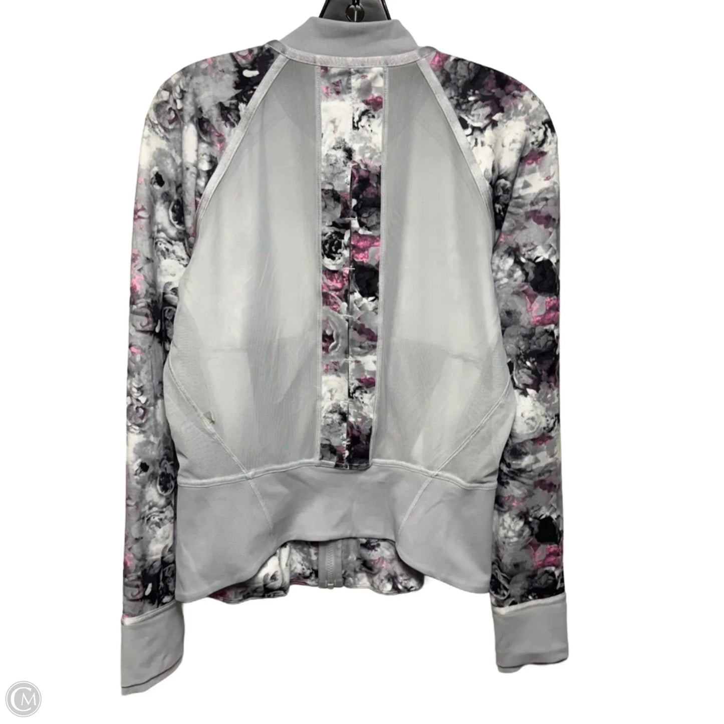 Athletic Jacket By Lululemon In Floral Print, Size: 8