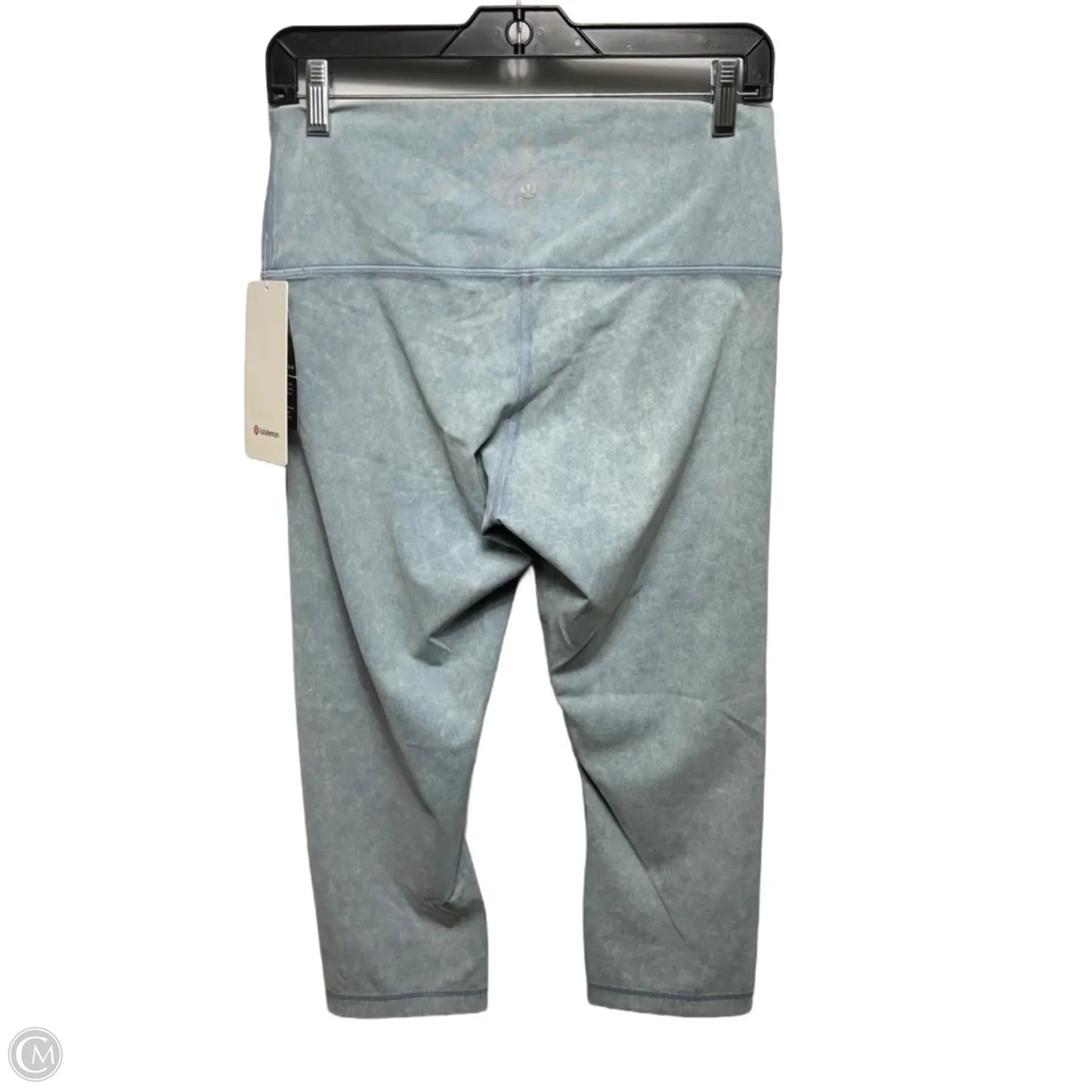 Wunder Under HR Crop 21” Athletic Leggings Capris By Lululemon In Blue, Size: 10