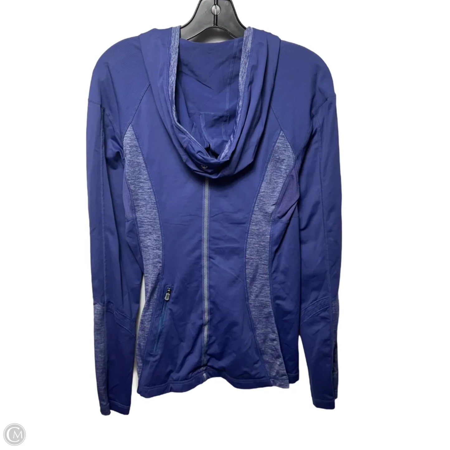 Athletic Top Long Sleeve Hoodie By Lululemon In Purple, Size: M