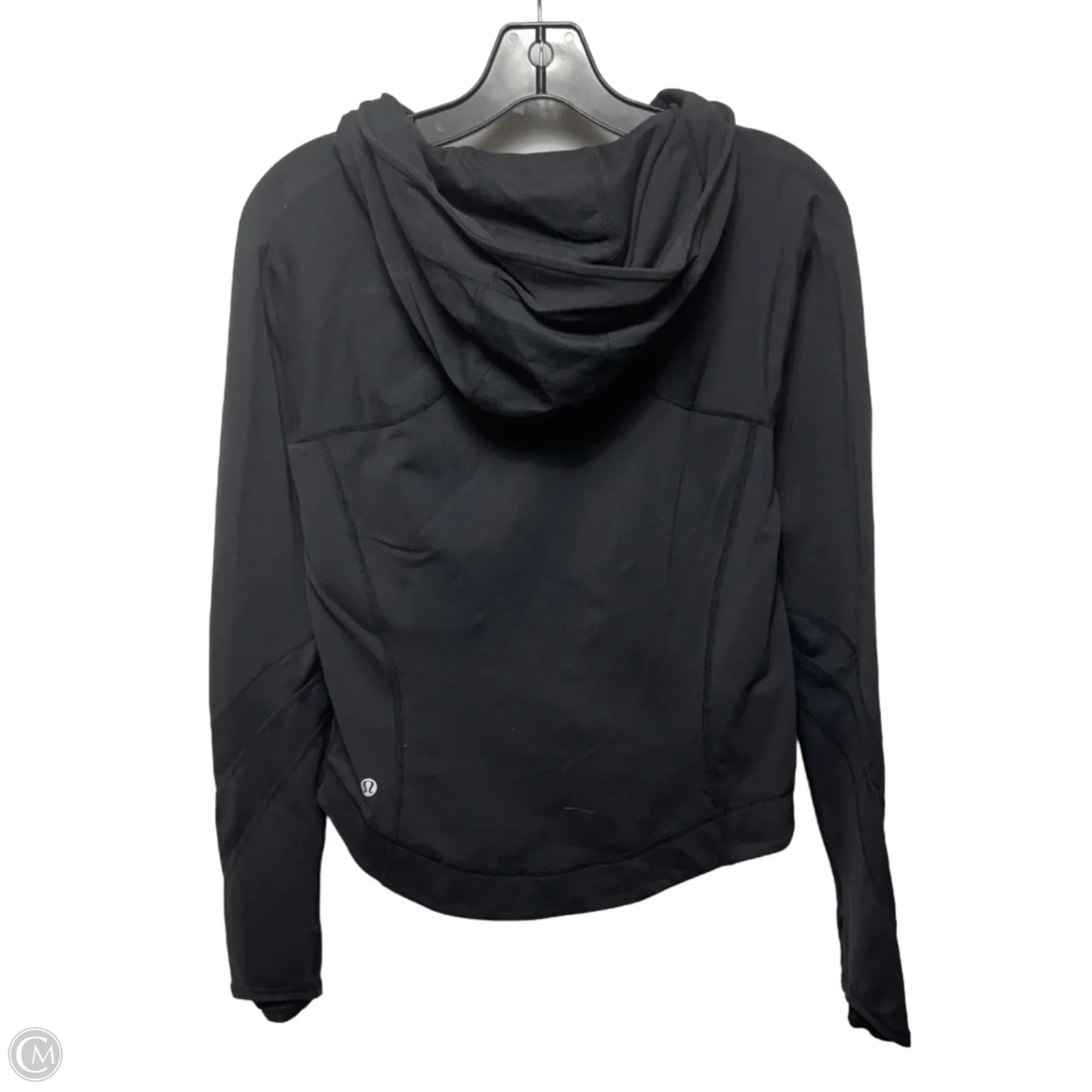 Hooded Athletic Jacket By Lululemon In Black, Size: 10
