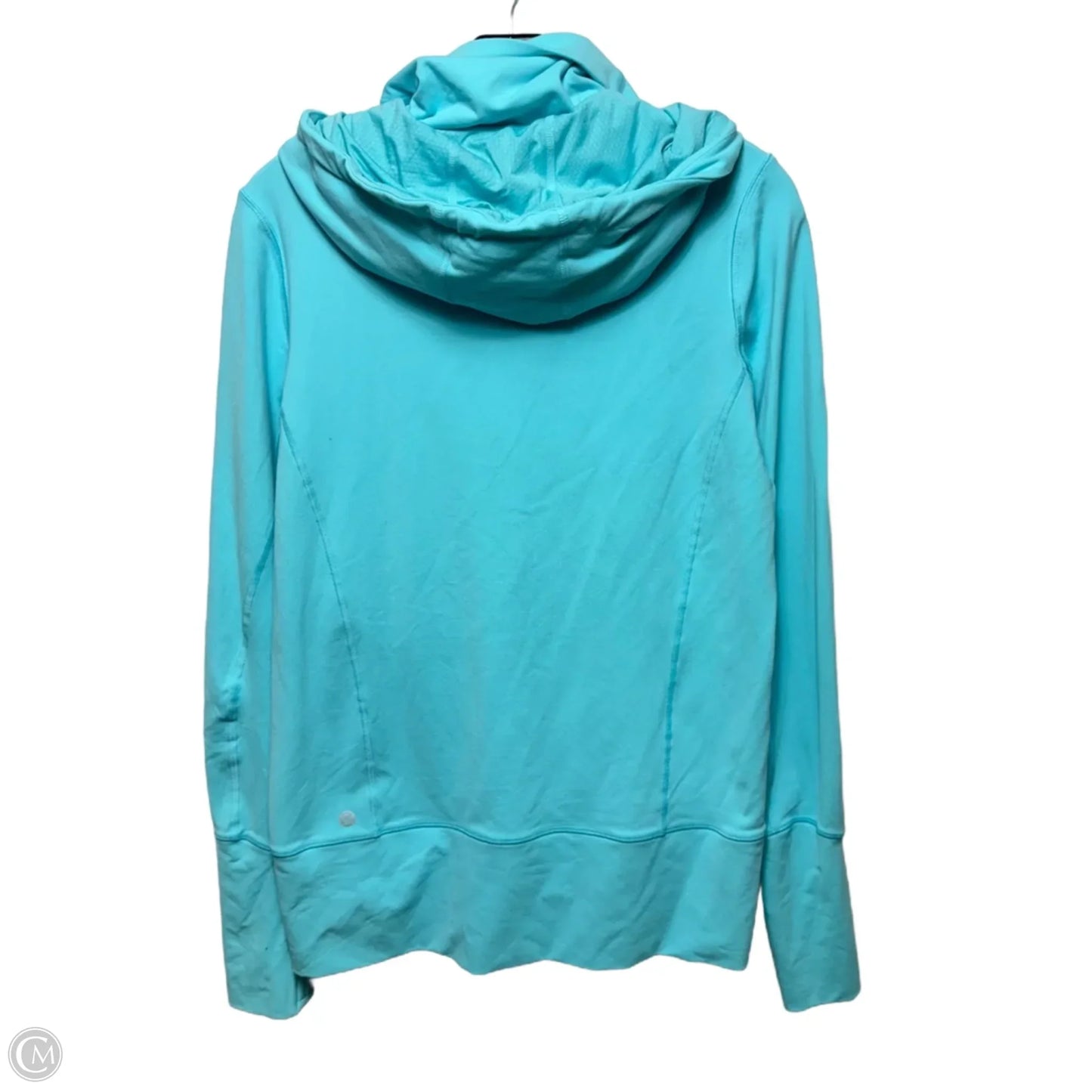 Hooded Athletic Jacket By Lululemon In Blue, Size: 10