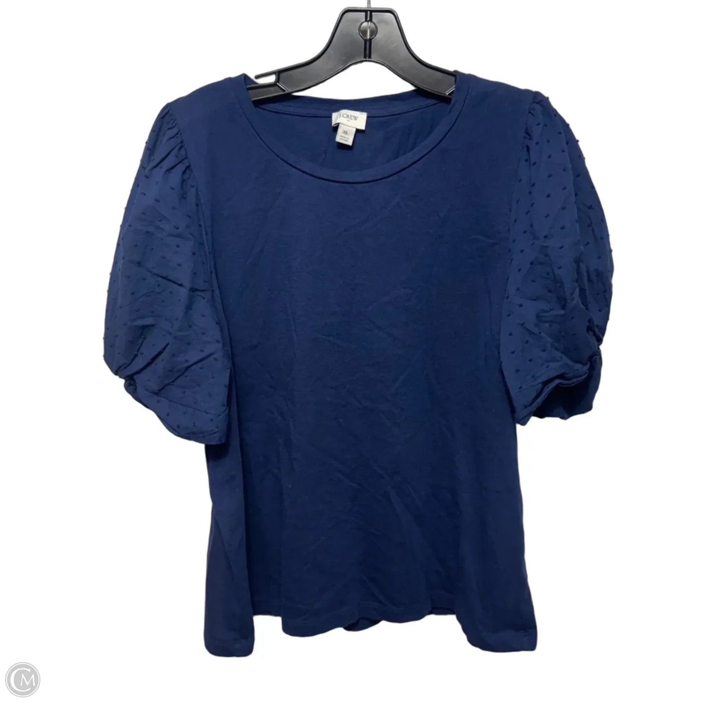Top Short Sleeve By J. Crew In Navy, Size: XL