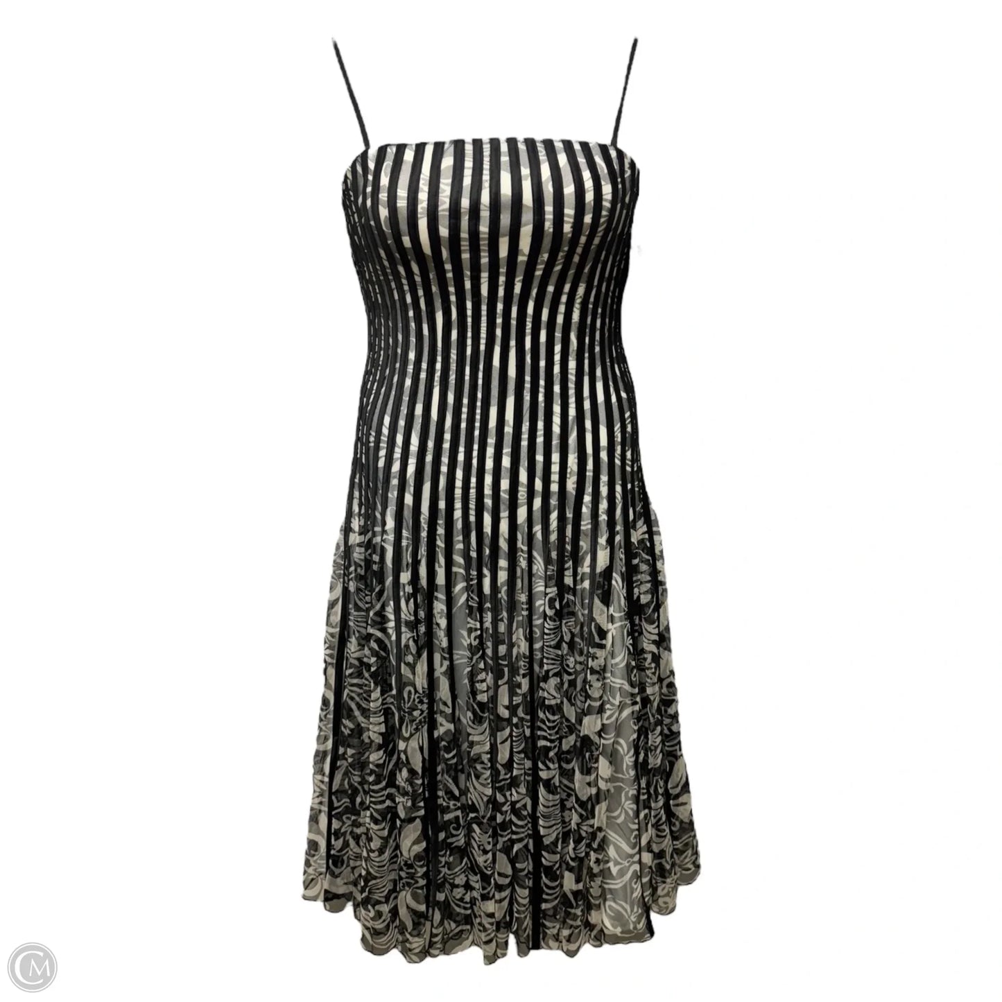 Dress Party Midi By Js Collections In Black & Cream, Size: 8