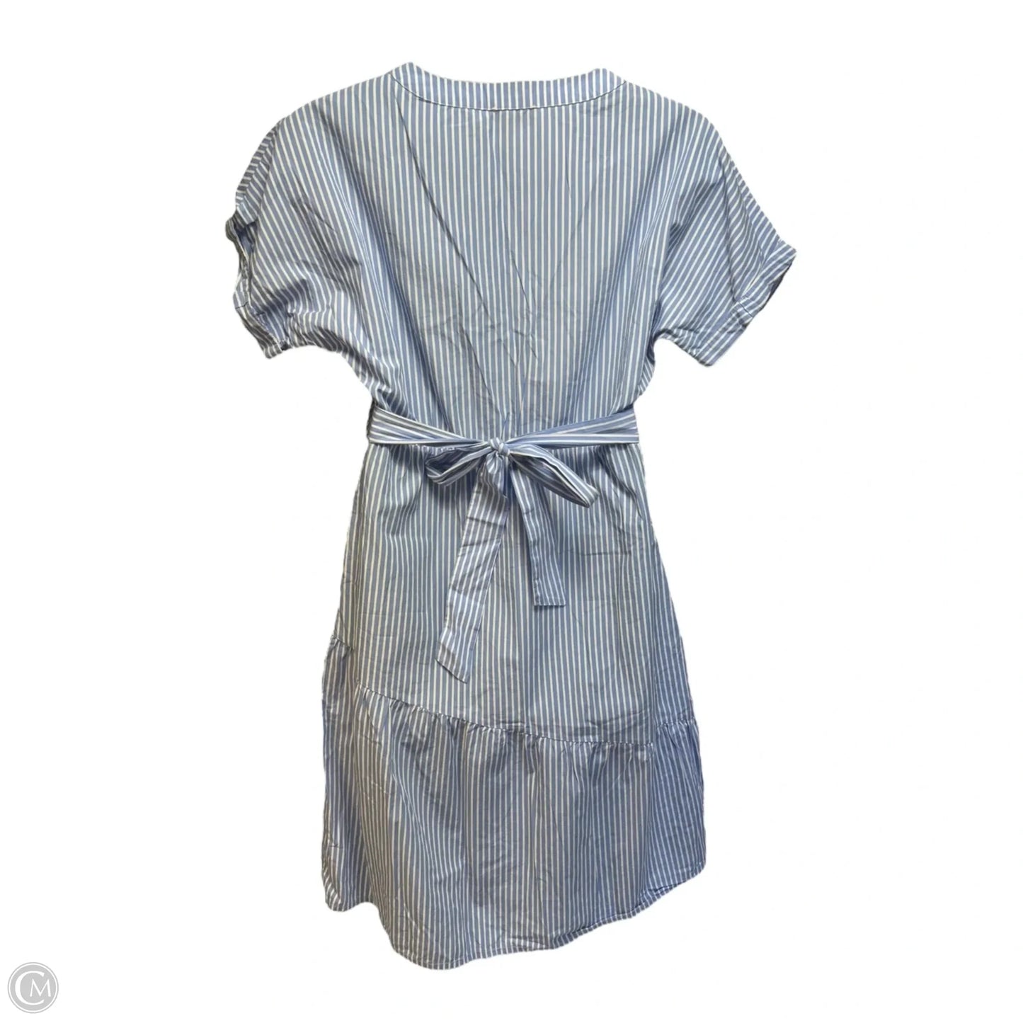 Dress Casual Midi By Saks Fifth Avenue In Striped Pattern, Size: 10
