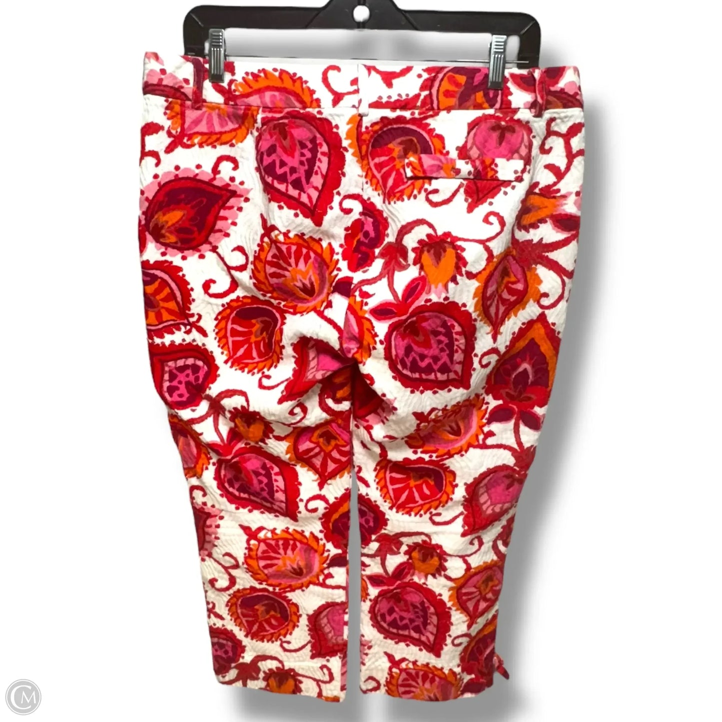 Marti Capri Pants Designer By Kate Spade In Palm Springs Coral Multi, Size: 10