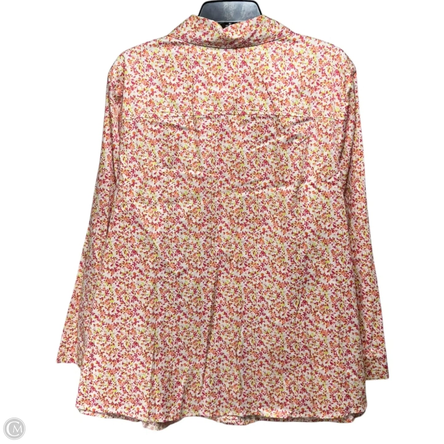 Top Long Sleeve By Isaac Mizrahi Live Qvc In Floral Print, Size: 22