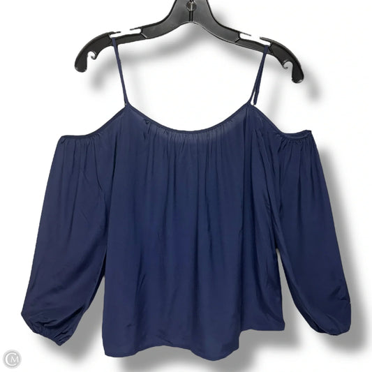 Candice Top Designer By Lilly Pulitzer In True Navy Silk, Size: XXS