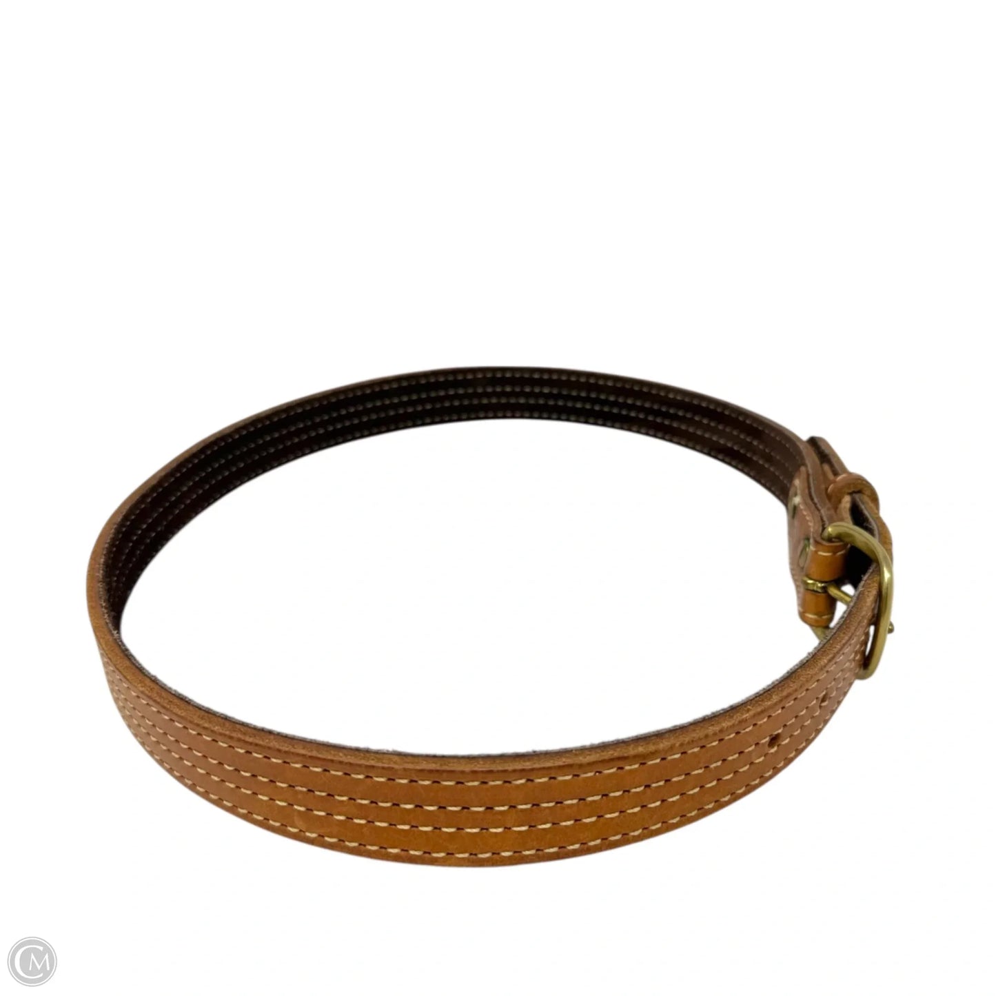 Stitched Think Leather Belt By Taurus, Size: Medium