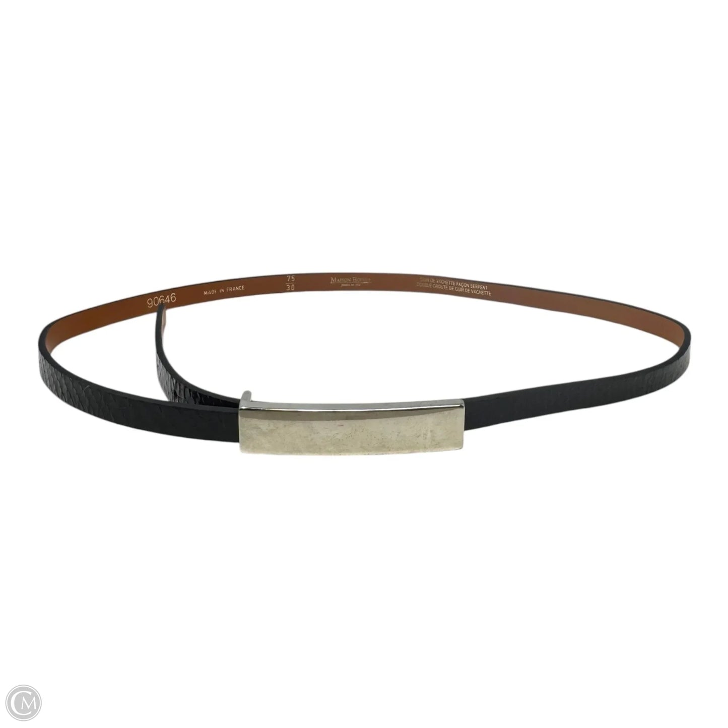 Slim Reptile Belt Designer By Madison Boinet, Size: Small