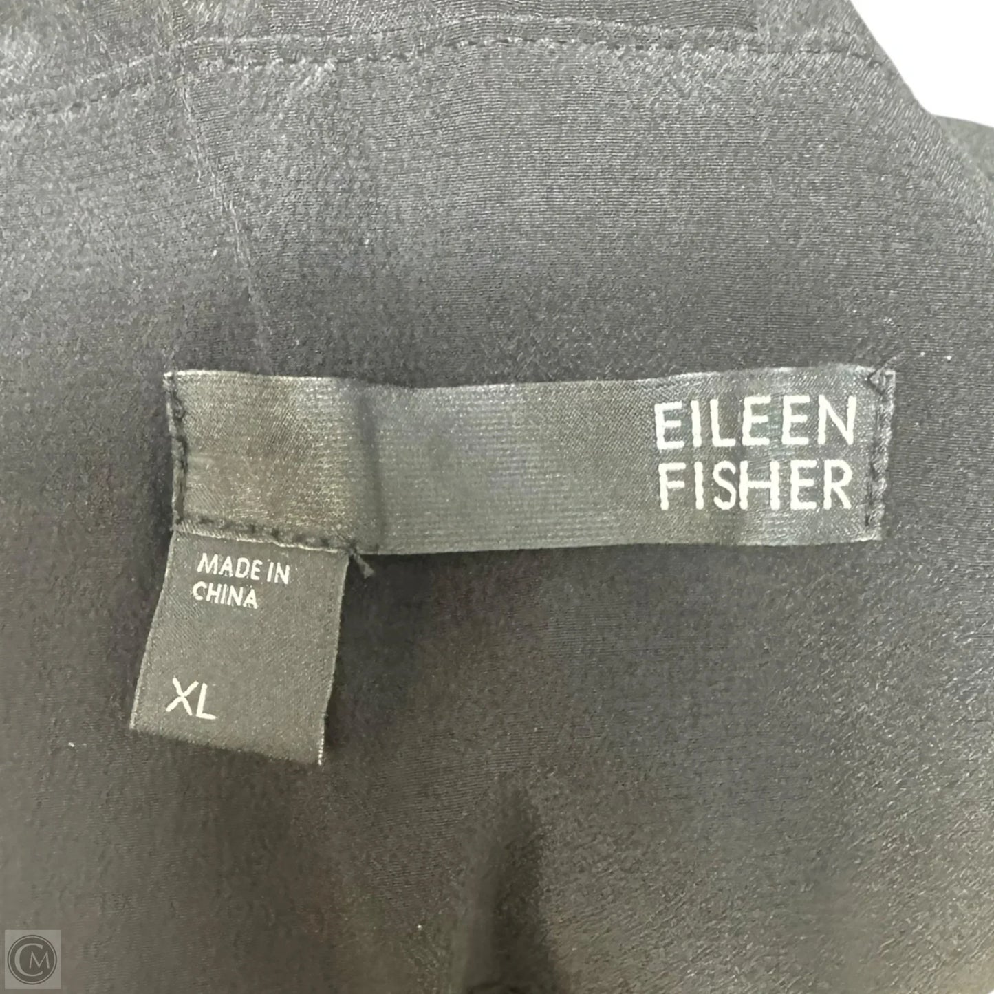 Silk Dress Casual Midi By Eileen Fisher In Black, Size: XL