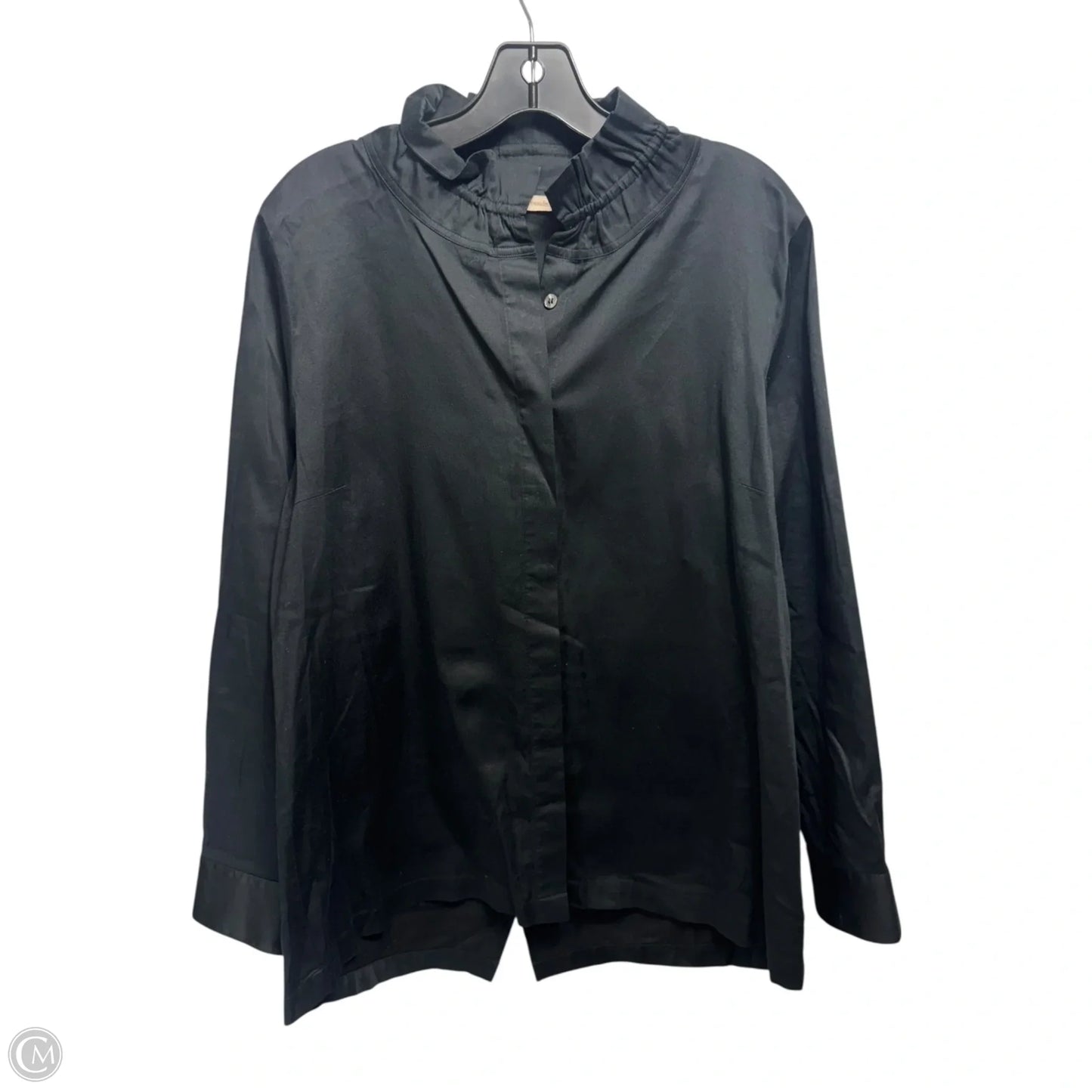 Top Long Sleeve By Soft Surroundings In Black, Size: L