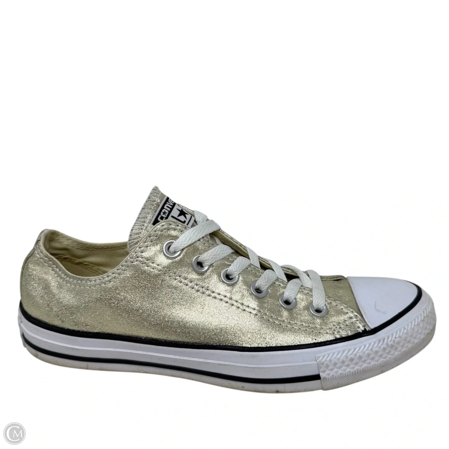Chuck Taylor All Star Ox Sneakers By Converse In Light Gold Metallic, Size: 8