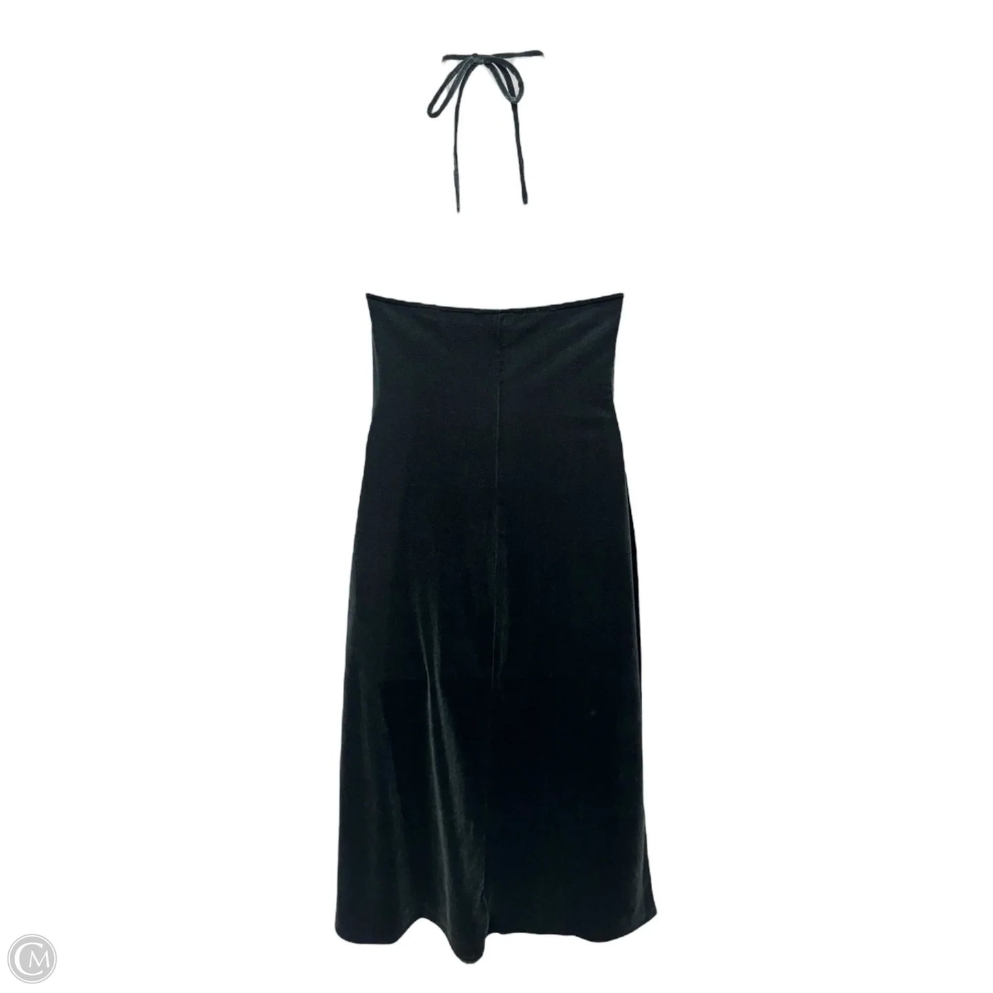 Velvet Halter Dress Casual Midi By Banana Republic In Grey, Size: M