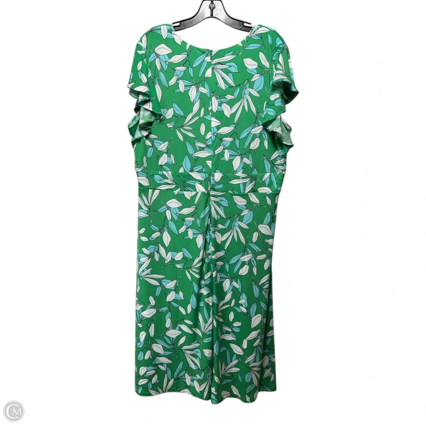 Dress Casual Midi By London Times In Green, Size: 18