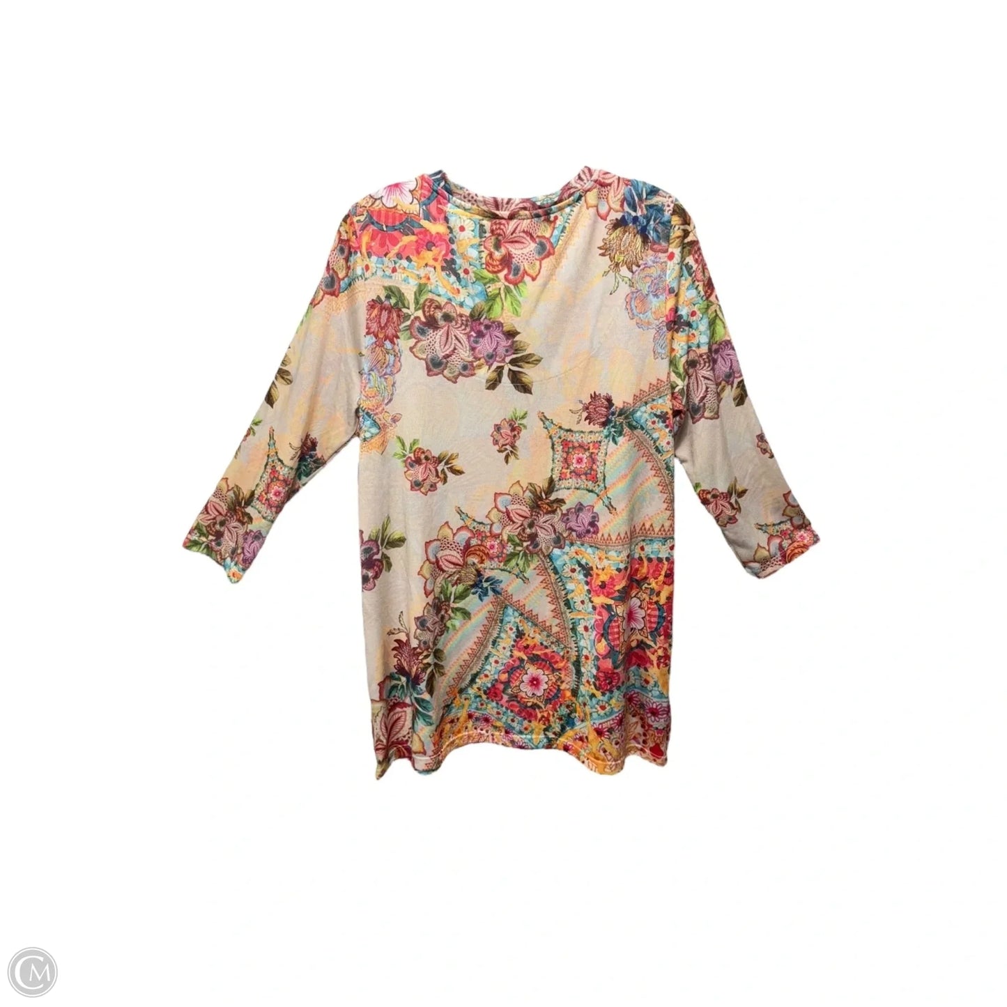 Tunic Long Sleeve By Soft Surroundings In Multi-colored, Size: Large