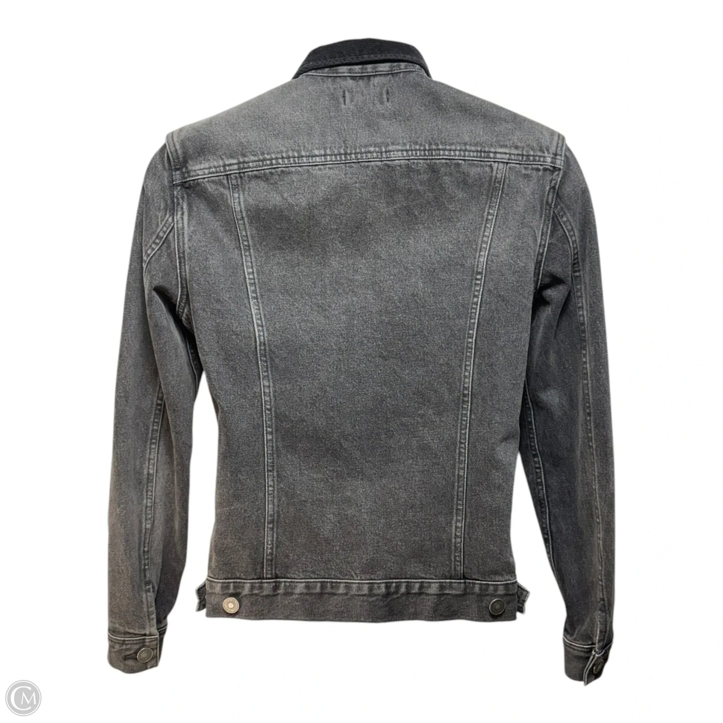 Jacket Designer By All Saints In Black Denim, Size: M