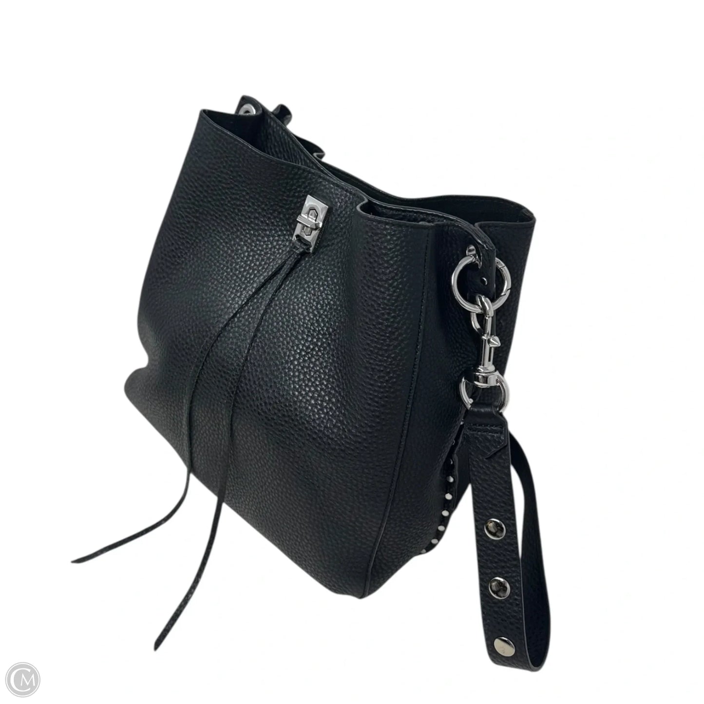 Darren Pebbled Leather Studded Crossbody Handbag Designer By Rebecca Minkoff, Size: Medium