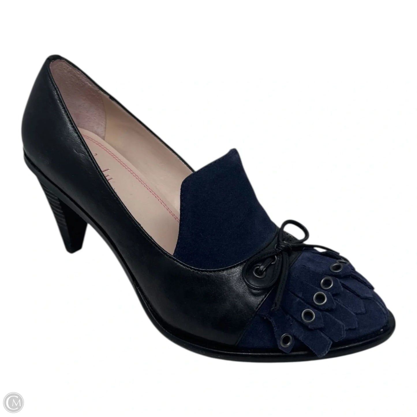 Gilda Heeled Loafers By Tracy Reese In Black & Blue, Size: 6.5