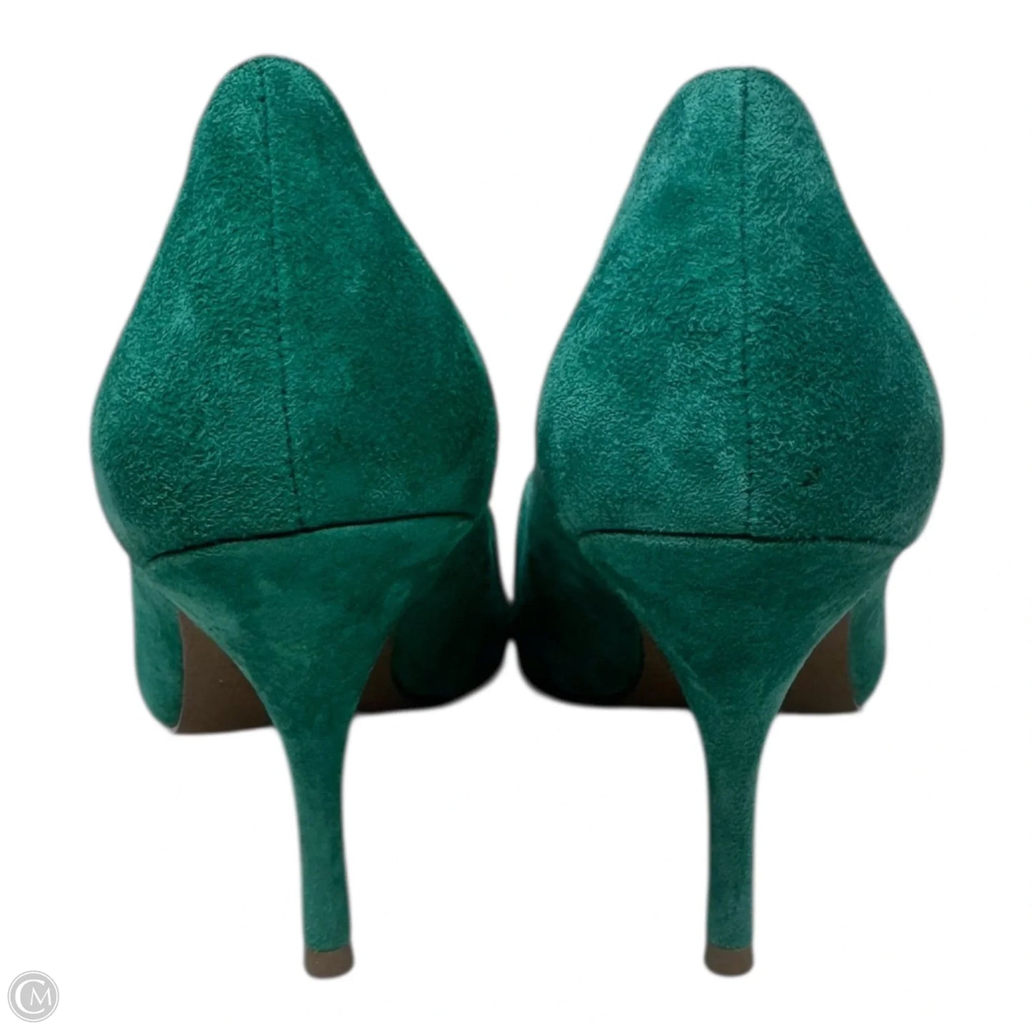 Arya Suede Shoes Heels Stiletto By Reiss In Green, Size: 6.5