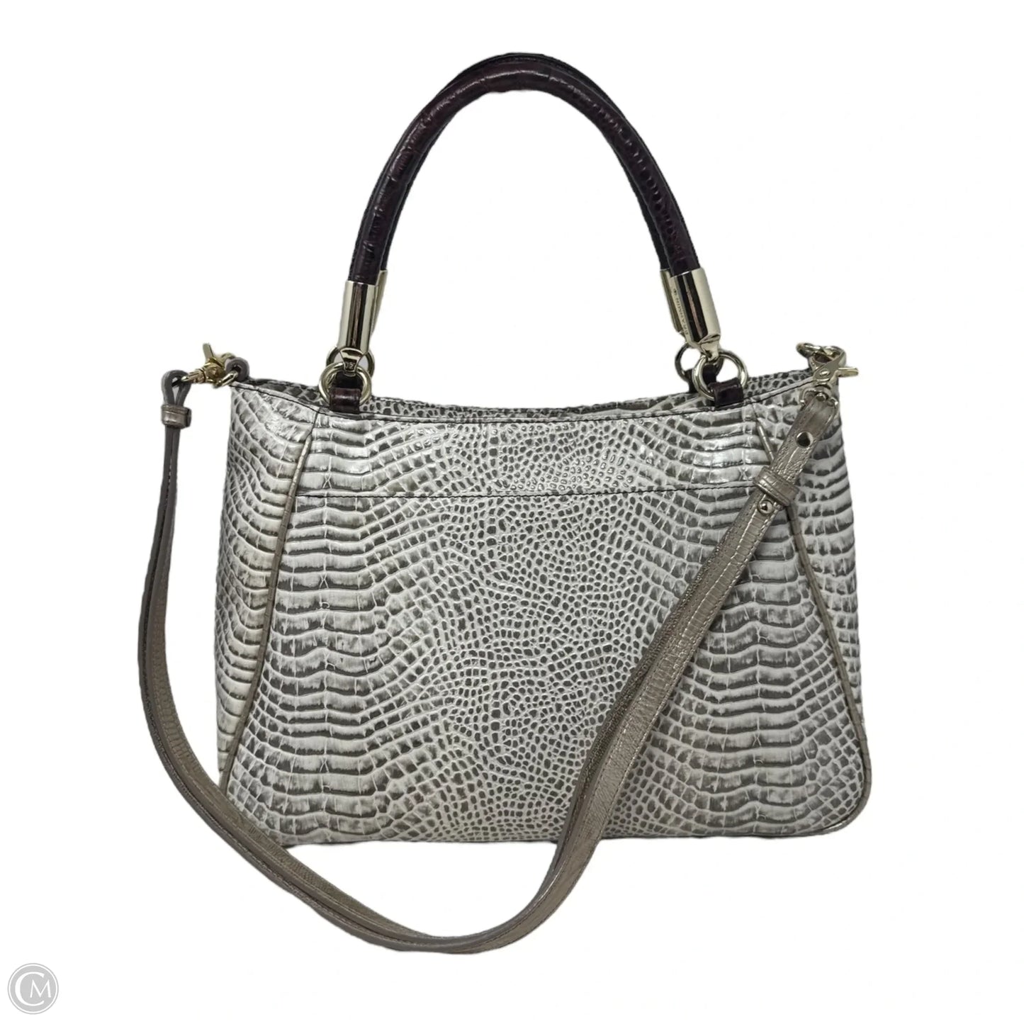 Ruby Crème Rhodes Handbag Designer By Brahmin, Size: Medium