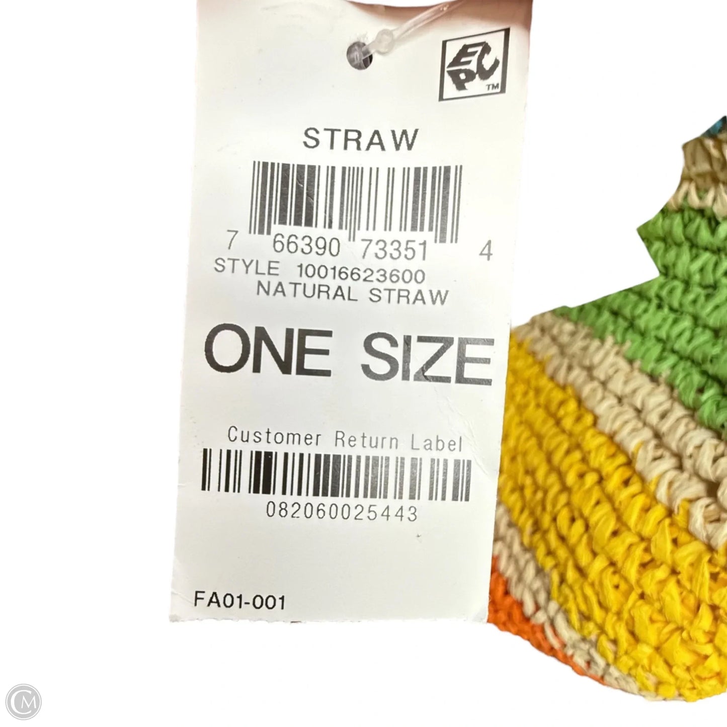 Woven Straw Jordy Pop Tote By Inc, Size: Large