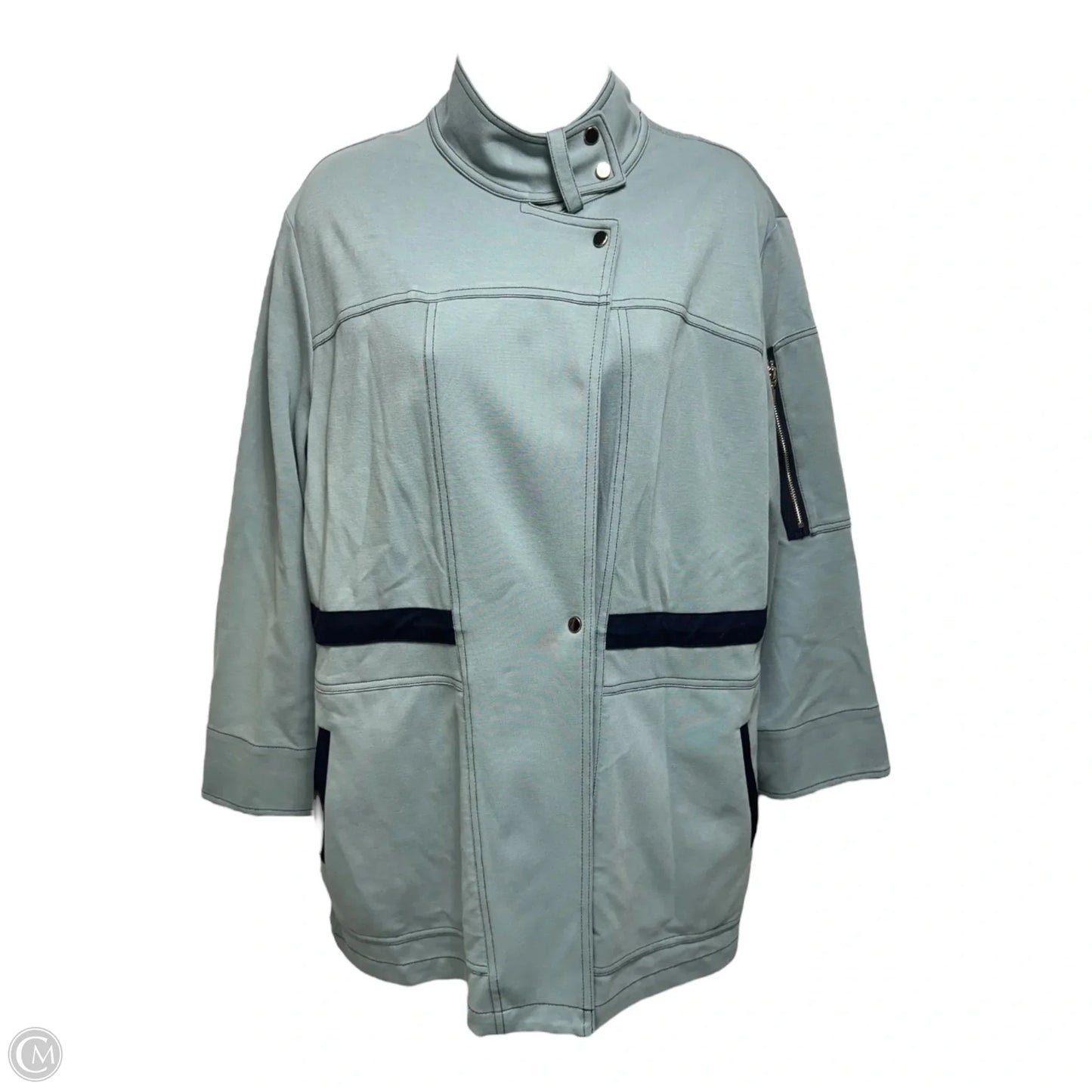 Luanna Parka Jacket By Lysse In Stream, Size: S