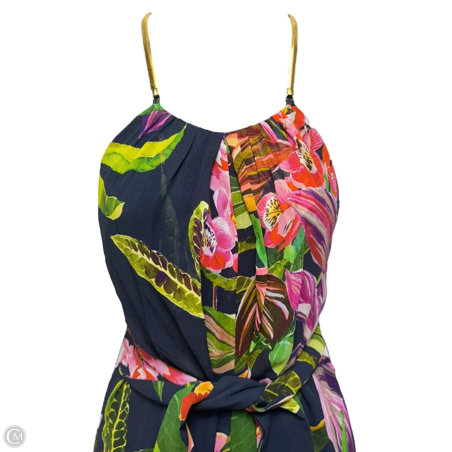 Jungle Silk Jumpsuit By Trina Turk In Floral Print, Size: XS