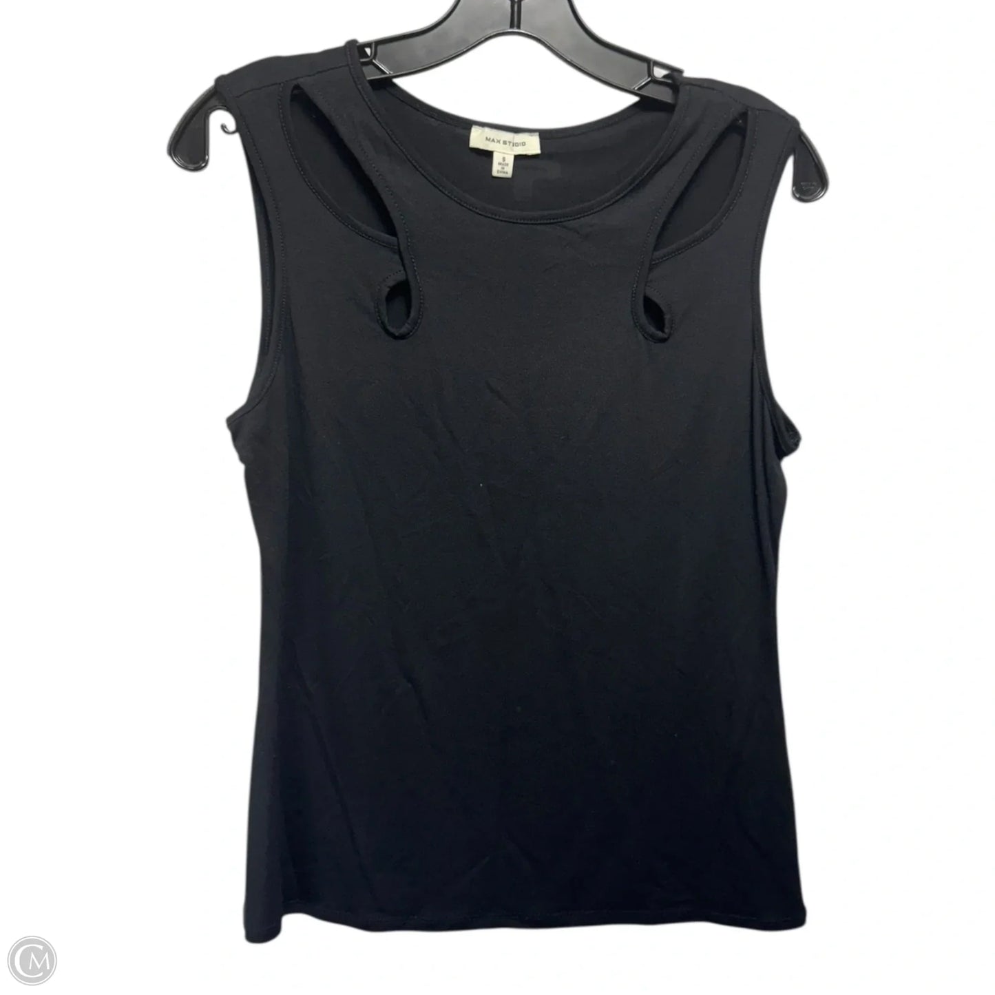 Top Sleeveless By Max Studio In Black, Size: S